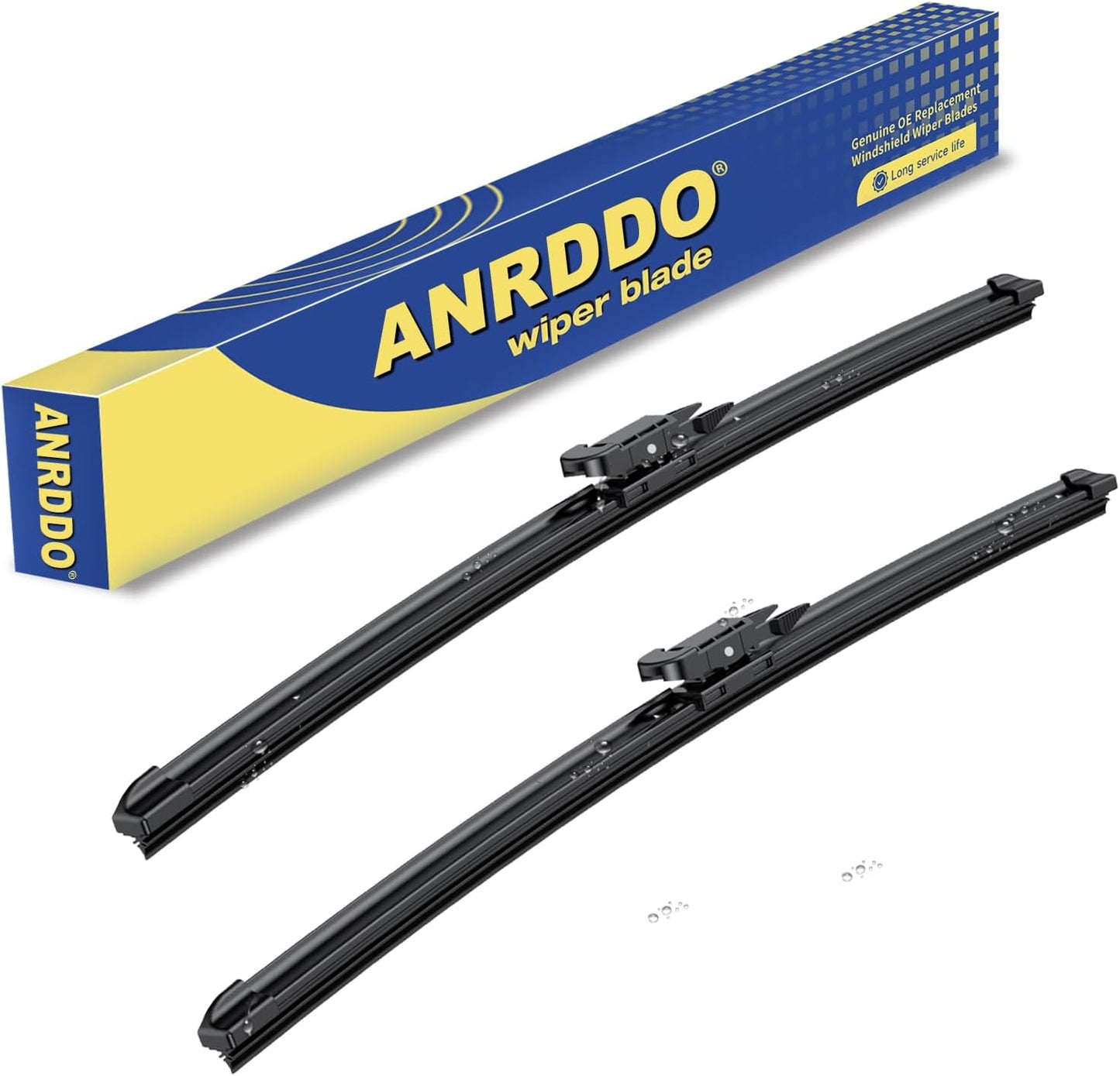 ANRDDO Wiper Blades 26” + 23” – Fits Toyota Tundra 2007-2021 / Sequoia 2008-2022 (Pinch Tab)
